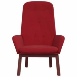 VidaXL Chaise de relaxation Rouge bordeaux Velours -Fauteuils Soldes image 3 341223