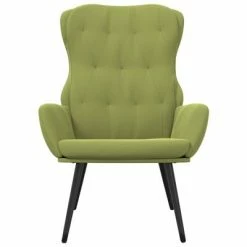 VidaXL Chaise de relaxation Vert clair Velours -Fauteuils Soldes image 3 341232
