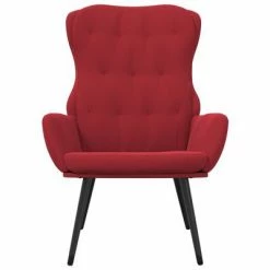 VidaXL Chaise de relaxation Rouge bordeaux Velours -Fauteuils Soldes image 3 341234