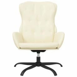 VidaXL Fauteuil inclinable Crème Similicuir 10 VidaXL Fauteuil inclinable Crème Similicuir -Fauteuils Soldes image 3 341241