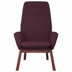 VidaXL Chaise de relaxation Violet Tissu -Fauteuils Soldes image 3 341393