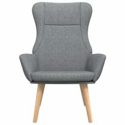 VidaXL Chaise de relaxation Gris clair Tissu 10 VidaXL Chaise de relaxation Gris clair Tissu -Fauteuils Soldes image 3 341394