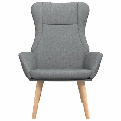 VidaXL Chaise de relaxation Gris clair Tissu 5 VidaXL Chaise de relaxation Gris clair Tissu – Image 3