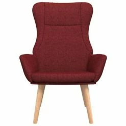 VidaXL Chaise de relaxation Rouge bordeaux Tissu 10 VidaXL Chaise de relaxation Rouge bordeaux Tissu -Fauteuils Soldes image 3 341402