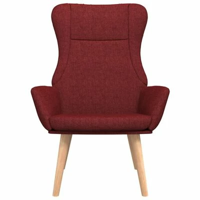 VidaXL Chaise de relaxation Rouge bordeaux Tissu 5 VidaXL Chaise de relaxation Rouge bordeaux Tissu – Image 3