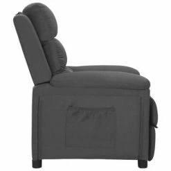 VidaXL Fauteuil inclinable Gris foncé Tissu -Fauteuils Soldes image 3 342340