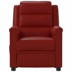 VidaXL Fauteuil inclinable Rouge bordeaux Similicuir -Fauteuils Soldes image 3 342367