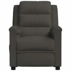 VidaXL Fauteuil inclinable Gris foncé Velours -Fauteuils Soldes image 3 342378