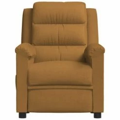 VidaXL Fauteuil inclinable Marron Velours -Fauteuils Soldes image 3 342385