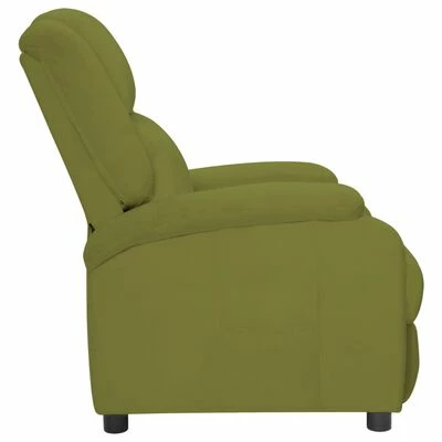 VidaXL Fauteuil inclinable Vert clair Velours 5 VidaXL Fauteuil inclinable Vert clair Velours – Image 3