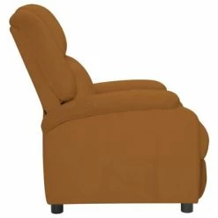 VidaXL Fauteuil inclinable Marron Velours -Fauteuils Soldes image 3 342407