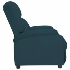 VidaXL Fauteuil inclinable Bleu Velours -Fauteuils Soldes image 3 342409