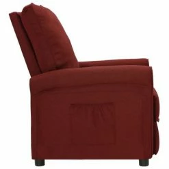 VidaXL Fauteuil inclinable Rouge bordeaux Tissu -Fauteuils Soldes image 3 342438