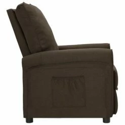 VidaXL Fauteuil inclinable Marron foncé Tissu 10 VidaXL Fauteuil inclinable Marron foncé Tissu -Fauteuils Soldes image 3 342439