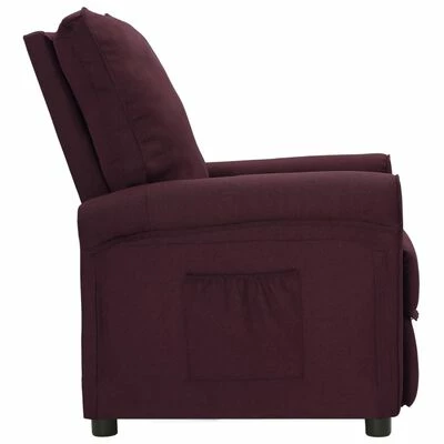 VidaXL Fauteuil inclinable Violet Tissu 5 VidaXL Fauteuil inclinable Violet Tissu – Image 3