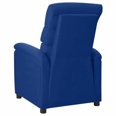 VidaXL Fauteuil inclinable Bleu Tissu 5 VidaXL Fauteuil inclinable Bleu Tissu – Image 3