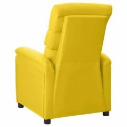 VidaXL Fauteuil inclinable Jaune moutarde Tissu -Fauteuils Soldes image 3 342711