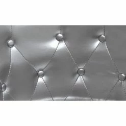 VidaXL Fauteuil avec repose-pied Argenté Similicuir -Fauteuils Soldes image 3 60709