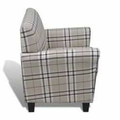VidaXL Fauteuil avec coussin Crème Tissu -Fauteuils Soldes image 4 240978