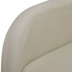 VidaXL Fauteuil pliable Crème Similicuir -Fauteuils Soldes image 4 241680
