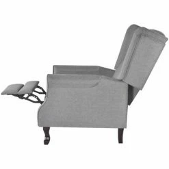VidaXL Fauteuil Gris Tissu -Fauteuils Soldes image 4 242206