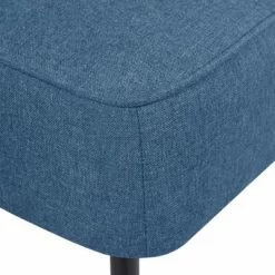 VidaXL Chaise de cocktail Bleu Tissu -Fauteuils Soldes image 4 244098