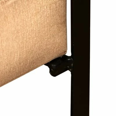 VidaXL Chaise Marron Cuir véritable et toile 6 VidaXL Chaise Marron Cuir véritable et toile – Image 4