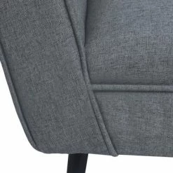VidaXL Fauteuil Gris clair Acier et tissu 11 VidaXL Fauteuil Gris clair Acier et tissu -Fauteuils Soldes image 4 245519