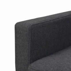 VidaXL Fauteuil Gris foncé Acier et tissu 11 VidaXL Fauteuil Gris foncé Acier et tissu -Fauteuils Soldes image 4 245523