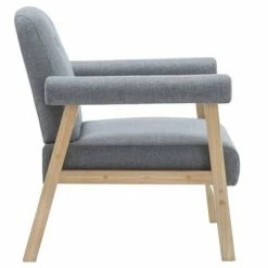VidaXL Fauteuil Gris clair Tissu -Fauteuils Soldes image 4 246642