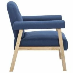 VidaXL Fauteuil Bleu Tissu -Fauteuils Soldes image 4 246648