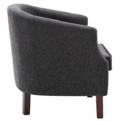VidaXL Fauteuil Gris foncé Tissu 11 VidaXL Fauteuil Gris foncé Tissu -Fauteuils Soldes image 4 247003