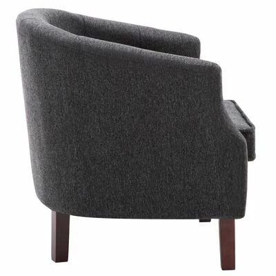 VidaXL Fauteuil Gris foncé Tissu 6 VidaXL Fauteuil Gris foncé Tissu – Image 4