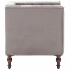 VidaXL Fauteuil Gris Velours -Fauteuils Soldes image 4 247014