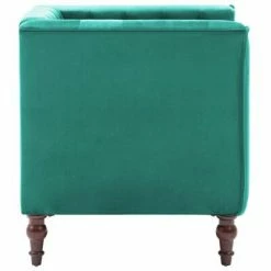 VidaXL Fauteuil Vert Velours -Fauteuils Soldes image 4 247016