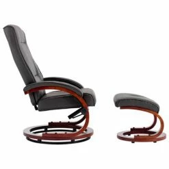 VidaXL Fauteuil inclinable avec repose-pied Gris Similicuir 11 VidaXL Fauteuil inclinable avec repose-pied Gris Similicuir -Fauteuils Soldes image 4 248598