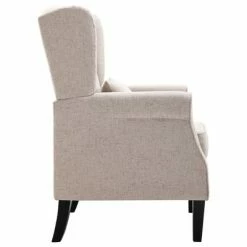 VidaXL Fauteuil Beige Tissu -Fauteuils Soldes image 4 248614