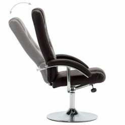 VidaXL Fauteuil inclinable avec repose-pied Marron Similicuir 11 VidaXL Fauteuil inclinable avec repose-pied Marron Similicuir -Fauteuils Soldes image 4 248655