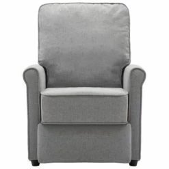 VidaXL Fauteuil inclinable TV Gris clair Tissu 11 VidaXL Fauteuil inclinable TV Gris clair Tissu -Fauteuils Soldes image 4 248666
