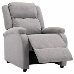 VidaXL Fauteuil inclinable TV Gris clair Tissu 11 VidaXL Fauteuil inclinable TV Gris clair Tissu -Fauteuils Soldes image 4 248694