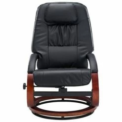 VidaXL Fauteuil inclinable avec repose-pied Noir Similicuir -Fauteuils Soldes image 4 248701