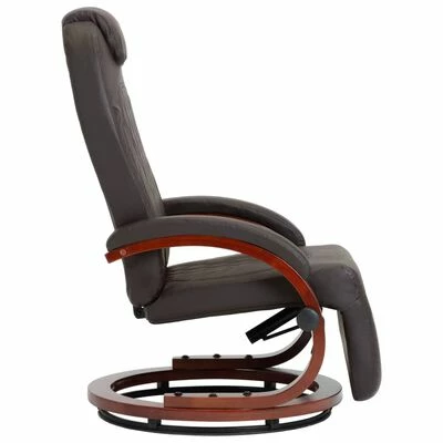 VidaXL Fauteuil inclinable TV Marron Similicuir 6 VidaXL Fauteuil inclinable TV Marron Similicuir â Image 4