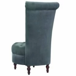 VidaXL Chaise à dossier haut Vert Velours -Fauteuils Soldes image 4 281378
