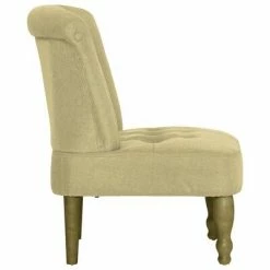 VidaXL Chaise française Vert Tissu -Fauteuils Soldes image 4 282126