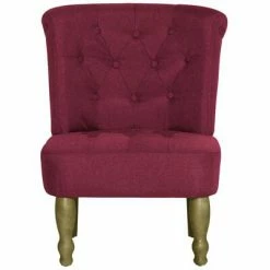 VidaXL Chaises françaises 2 pcs Rouge bordeaux Tissu 11 VidaXL Chaises françaises 2 pcs Rouge bordeaux Tissu -Fauteuils Soldes image 4 282137