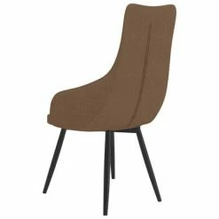 VidaXL Fauteuil Marron Tissu 11 VidaXL Fauteuil Marron Tissu -Fauteuils Soldes image 4 288595