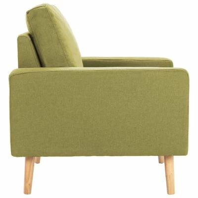 VidaXL Fauteuil Vert Tissu 6 VidaXL Fauteuil Vert Tissu – Image 4