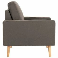 VidaXL Fauteuil Taupe Tissu -Fauteuils Soldes image 4 288701