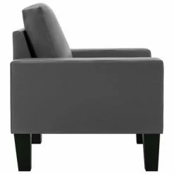 VidaXL Fauteuil Gris Similicuir -Fauteuils Soldes image 4 288745