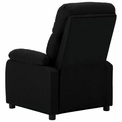 VidaXL Fauteuil inclinable Noir Tissu 6 VidaXL Fauteuil inclinable Noir Tissu – Image 4